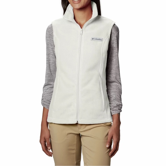 Columbia Jackets & Blazers - Columbia Women's Ivory Full-Zip Fleece Vest